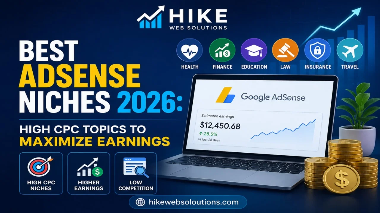 15 Best AdSense Niches in 2026 to Maximize Earnings (High CPC + Low Competition)